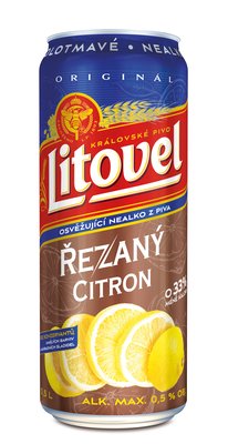 Obrázek Litovel Originál nealko černý citron 0,5l