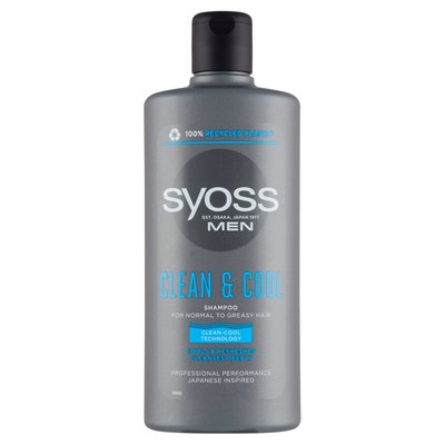 Obrázek Syoss Men Clean & Cool šampon pro normální až mastné vlasy 440ml