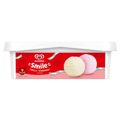 Obrázek UNI X ALG.SMILE VANILLA-STRAWBERRY 900ML