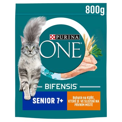 Obrázek Purina ONE Bifensis Senior 7+ granule pro kočky kuře 800g