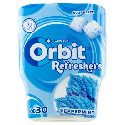 Obrázek Wrigley's Orbit Refreshers Peppermint 30 ks 67g