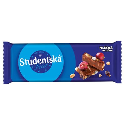 Obrázek ORION Studentská pečeť Mléčná čokoláda s arašídy, rozinkami a želé 90g