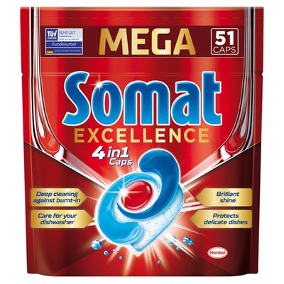 Obrázek Somat Excellence 4v1 Tablety do myčky 51 ks