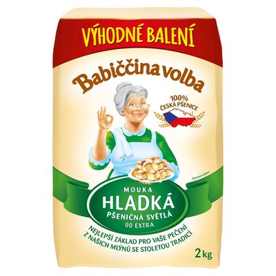 Obrázek Babiččina Volba Mouka hladká pšeničná světlá 00 extra 2kg