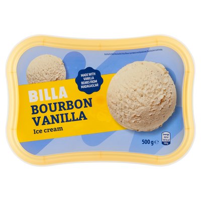 Obrázek BILLA Mražený krém s rostlinným tukem s příchutí bourbon vanilky 1000ml