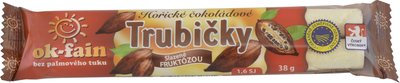 Obrázek ok-fain Hořické trubičky čokoládové slazené fruktózou 38g