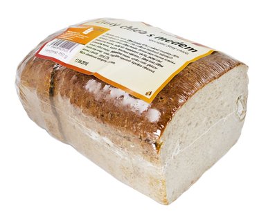 Obrázek Žitný chléb s medem 450g krájený