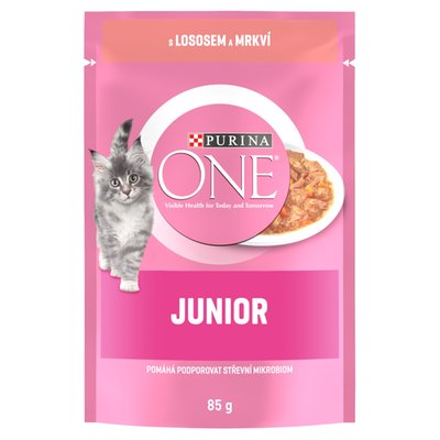 Obrázek Purina ONE Junior kapsička pro koťata losos ve šťávě 85g