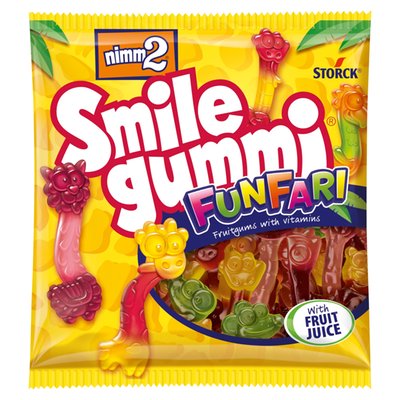 Obrázek nimm2 Smilegummi Funfari želé s ovocnou příchutí a vitaminy 90g