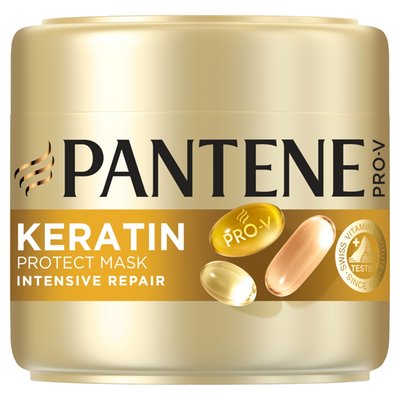 Obrázek Pantene Pro-V Intensive Repair Keratin Protect Maska na Vlasy 300 ml, Suché a Poškozené