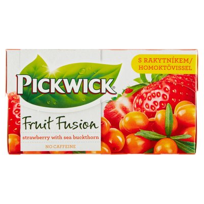 Obrázek Pickwick Strawberry with Sea Buckthorn ovocný čaj aromatizovaný 20 x 1,75g (35g)