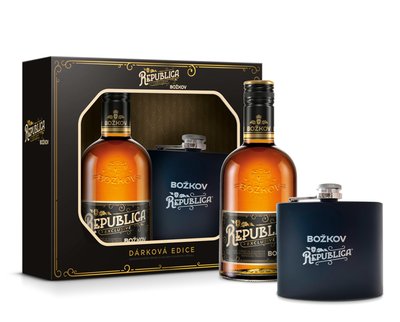 Obrázek Božkov Republica Exclusive 38% 0,5l + placatka