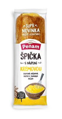 Obrázek Plundrová špička s náplní krémovou