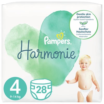 Obrázek Plenkové kalhotky Pampers Harmonie velikost 4, 9-14 kg 28ks