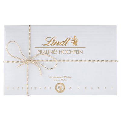 Obrázek Lindt Pralinés Hochfein směs plněných čokoládových bonbónů z mléčné čokolády 200g