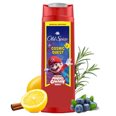Obrázek Old Spice Super Mario Special Edition 3 V 1 Přípravek Na Mytí, Sprchový Gel 400 ml
