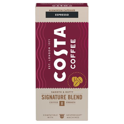 Obrázek Costa Coffee Signature Blend Espresso pražená mletá káva v kapslích 10 x 5,7g (57g)
