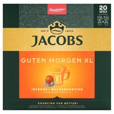 Obrázek Jacobs Guten Morgen XL Intense pražená mletá káva v kapslích 114g