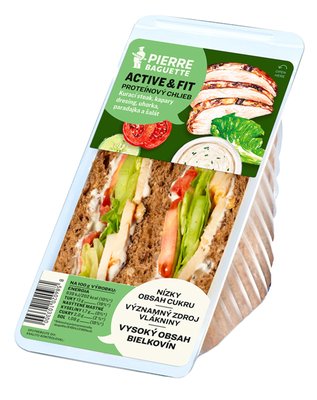 Obrázek Active&fit sendvič s kuřecím masem 205g