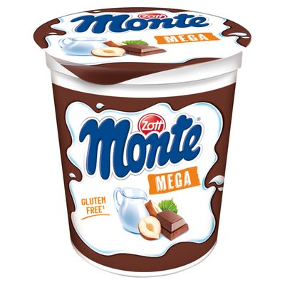 Obrázek Zott Monte Mega mléčný dezert čokoládový s lískovými oříšky 400g