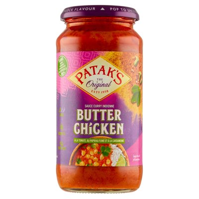 Obrázek Patak's Butter Chicken jemně pálivá smetanovo-rajčatová omáčka 450g