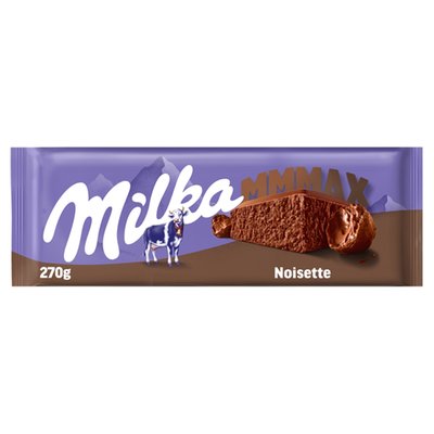 Obrázek Milka čokoláda Mmmax Noisette mléčná s lískooříškovou pastou 270g