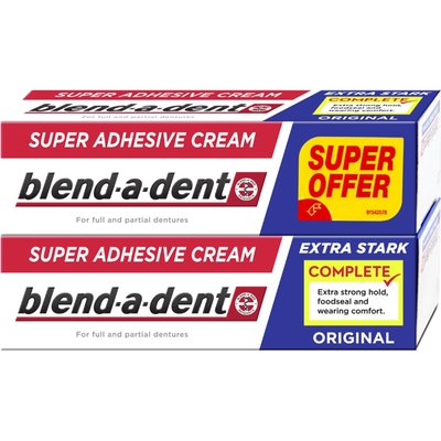 Obrázek Blend-a-dent Complete Fixační Krém Na Zubní Náhradu 2 x 47 g, Original