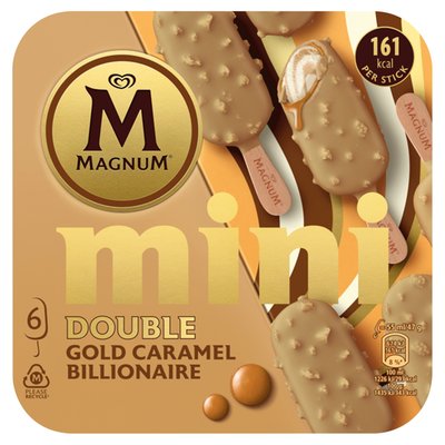 Obrázek Magnum Mini Double Gold Billionaire 6 x 55ml