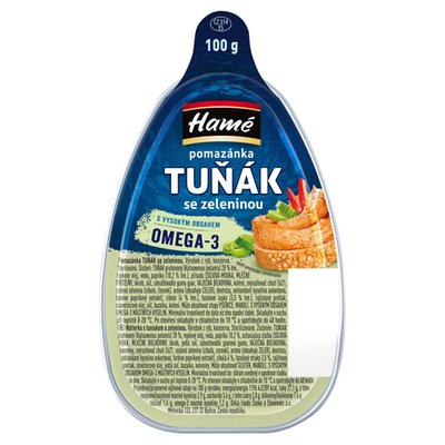 Obrázek Hamé Pomazánka tuňák se zeleninou 100g