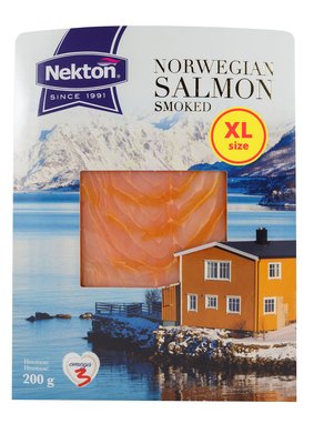 Obrázek Losos uzený norský plátky XL NEKTON 200g