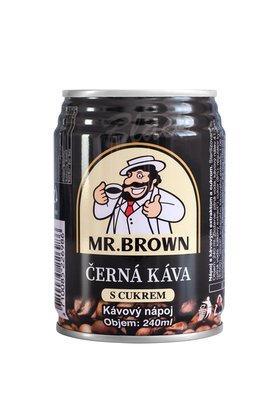 Obrázek Mr. Brown Černá káva s cukrem kávový nápoj 240ml