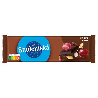 Obrázek ORION Studentská pečeť Hořká čokoláda s arašídy, rozinkami a želé 250g