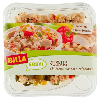 Obrázek BILLA EASY Kuskus s kuřecím masem a zeleninou 200g