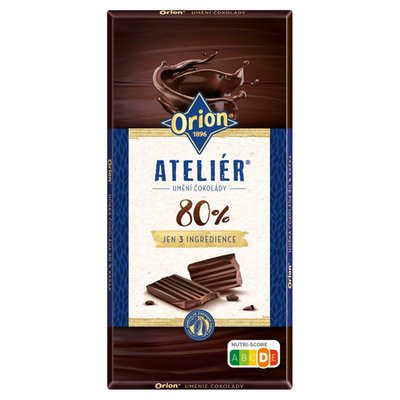 Obrázek Orion Ateliér Čokoláda hořká 80% 100g