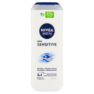 Obrázek Nivea Men Sensitive 3 v 1 Sprchový gel 500ml
