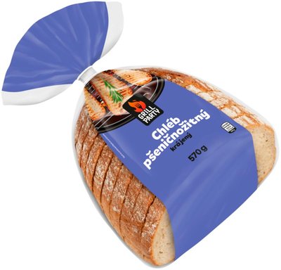 Obrázek GRILL Party Chléb pšeničnožitný krájený 570g