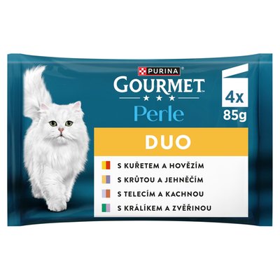 Obrázek Gourmet Perle DUO kapsičky pro kočky 4 x 85g