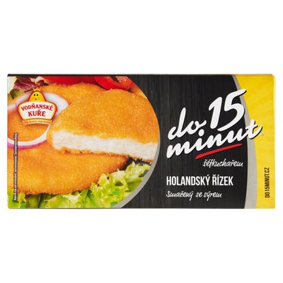 Obrázek Vodňanské Kuře Do 15 minut Holandský řízek smažený se sýrem 4 ks 400g