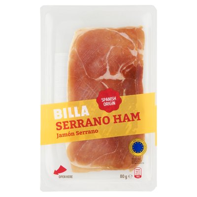 Obrázek BILLA Jamón Serrano 80g