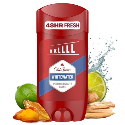 Obrázek Old Spice Whitewater Tuhý Deodorant Pro Muže. 48hod Svěžest Bez Hliníku. 50 % Recyklovaných Plastů