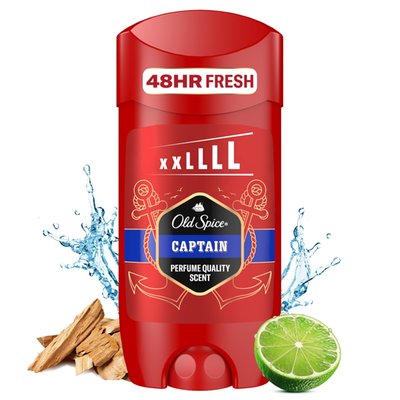 Obrázek Old Spice Captain Tuhý Deodorant Pro Muže. 48hod Svěžest Bez Hliníku. 50 % Recyklovaných Plastů