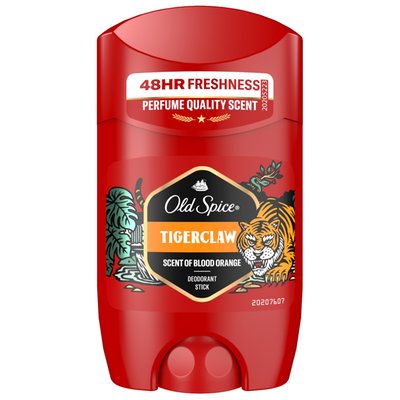 Obrázek Old Spice Tiger Claw Tuhý Deodorant Pro Muže. 48hod Svěžest Bez Hliníku. 50 % Recyklovaných Plastů