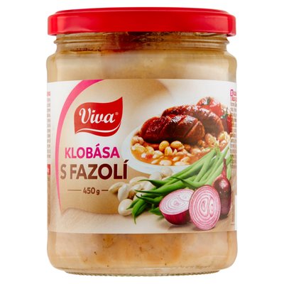Obrázek Klobása s bílou fazolí 450g
