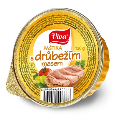 Obrázek VIVA Paštika s drůbežím masem 120g