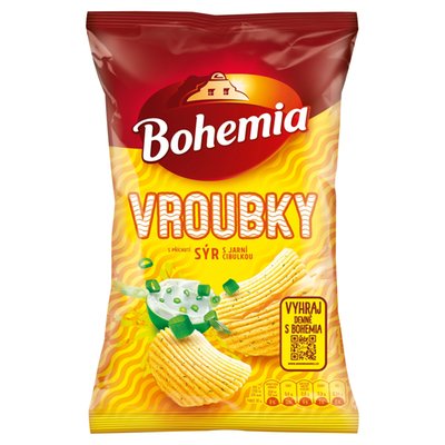 Obrázek Bohemia Vroubky s příchutí sýr s jarní cibulkou 120g