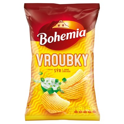 Obrázek Bohemia Vroubky s příchutí sýr s jarní cibulkou 120g