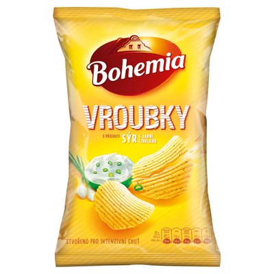 Obrázek Bohemia Vroubky s příchutí sýr s jarní cibulkou 120g