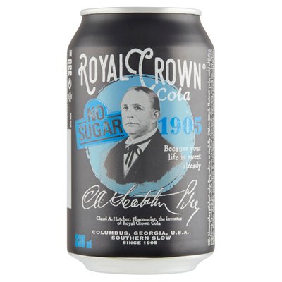 Obrázek Royal Crown Cola No Sugar 330ml