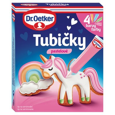 Obrázek Dr. Oetker Tubičky pastelové 4 x 19g (76g)