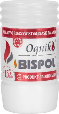 Obrázek Bispol Ognik hřbitovní svíčka 85g, parafín, hoří 1,5 dne